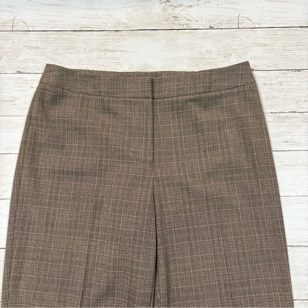 Rafaella 12 Petite Brown Plaid 2 Piece Blazer & Pant Suit - Picture 10 of 13